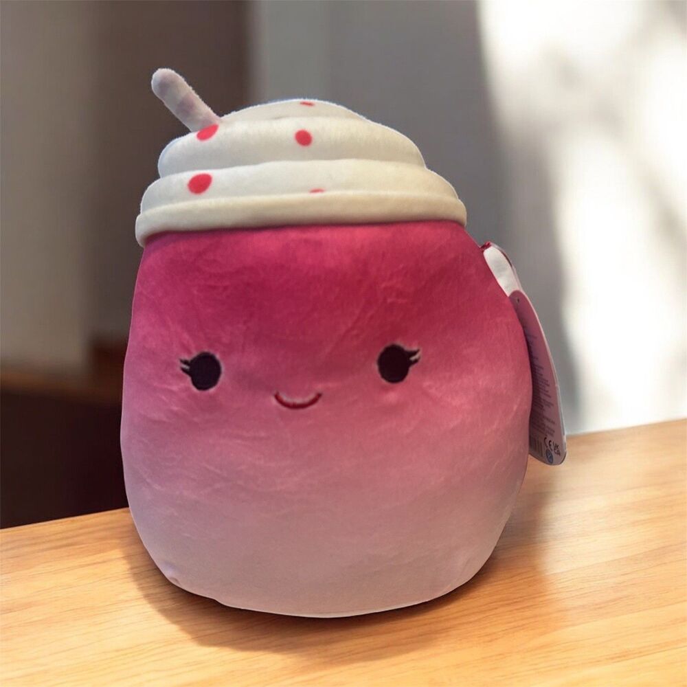 Squishmallow Cinnamon Frozen Yogurt 8” Kellytoy Yogurt Plush Milkshake NWT